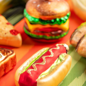 Hot Dog Glass Ornament