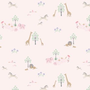 Magnetic Me Pink Serene Safari Ruffle Baby Blanket