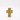 Chunky Gold Wood Cross