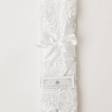 Rosettes White Cake Knife - Wedding, or Keepsake cake knife