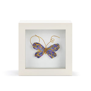 Beautiful Soul Purple Butterfly Shadow Box