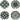 Casafina Elements Lamego Appetizer Plate Set