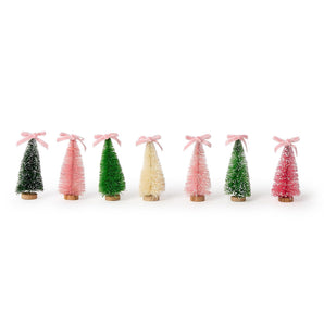 Bottlebrush Bow Trees Set of 7