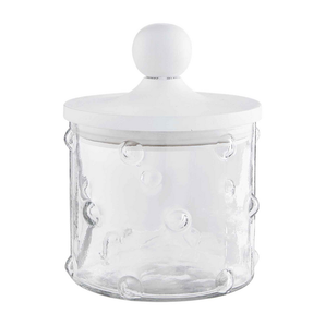Small Hobnail Glass Canister