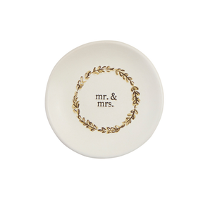 Mr and Mrs Wedding Ring Dish