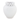 Short White Beaded Vase