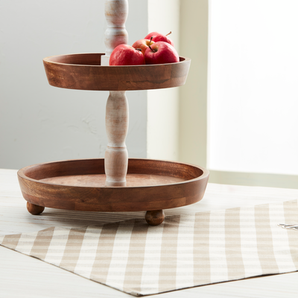 Banister Wood Tiered Server