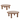 Beaded Natural Wood Pedastal