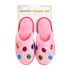 Holiday Pink Sparkle Slipper