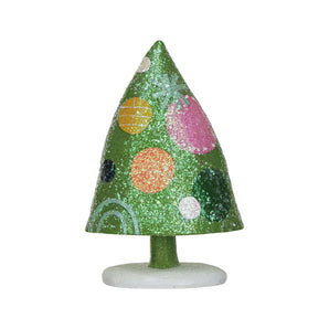 Lime Dots Christmas Tree Sitter