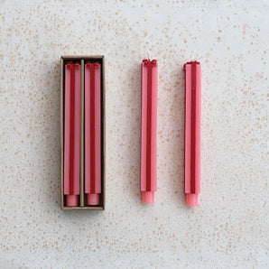 Red and Pink Package Taper Candle