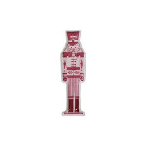Red and Pink Nutcracker Shaped Plate
