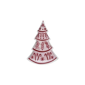 Pink and Red Tree Shaped Plate