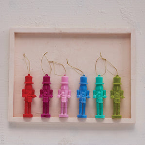 Flocked Soldier Ornament